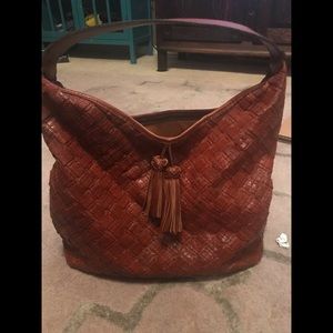 Patricia Nash Braided Stitching Hobo Bag